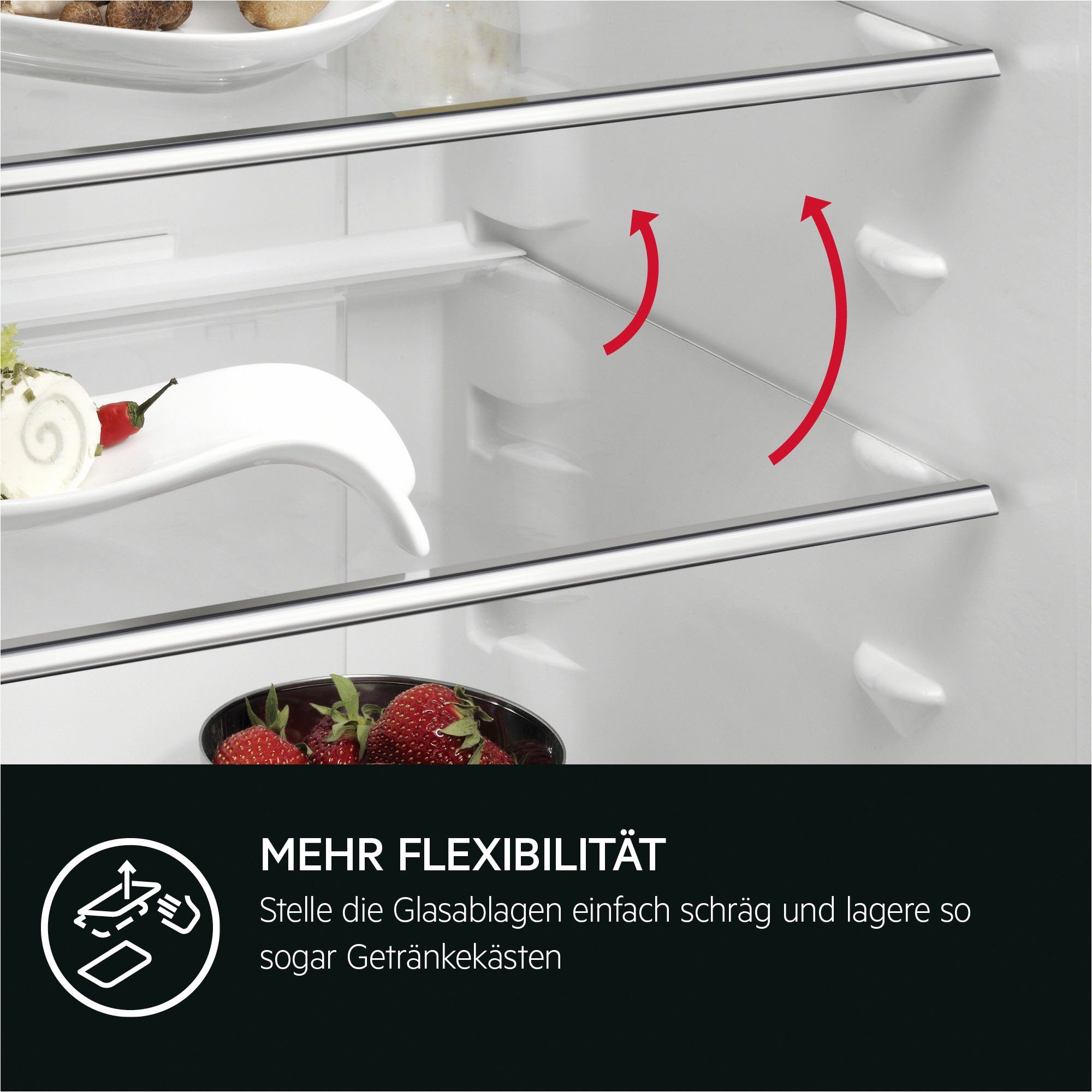 AEG Einbaukühlgefrierkombination Serie 5000 TSC5S181EF 925524006, 176,9 cm hoch, 55,6 cm breit