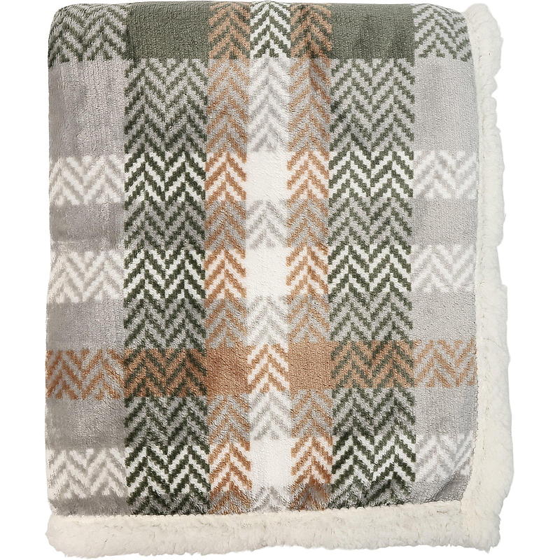 Home Sherpapledd 130x160 cm rutet beige