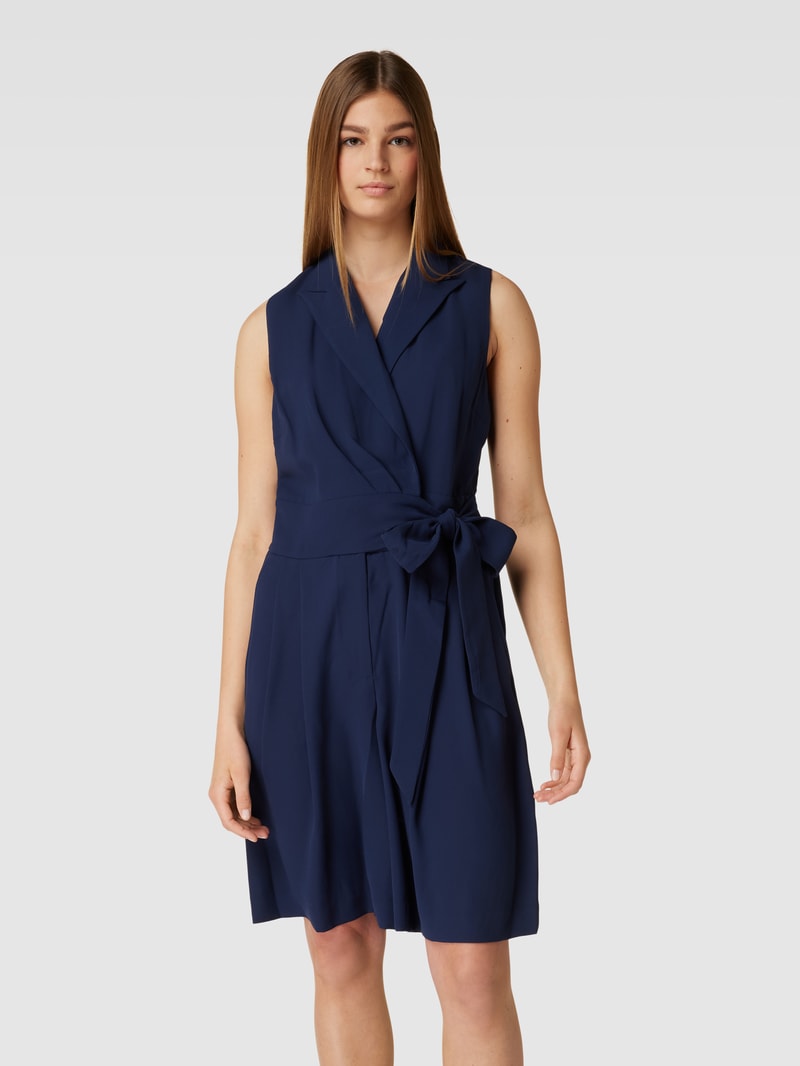 Playsuit in Wickel-Optik Modell 'EMIARA' in marineblau