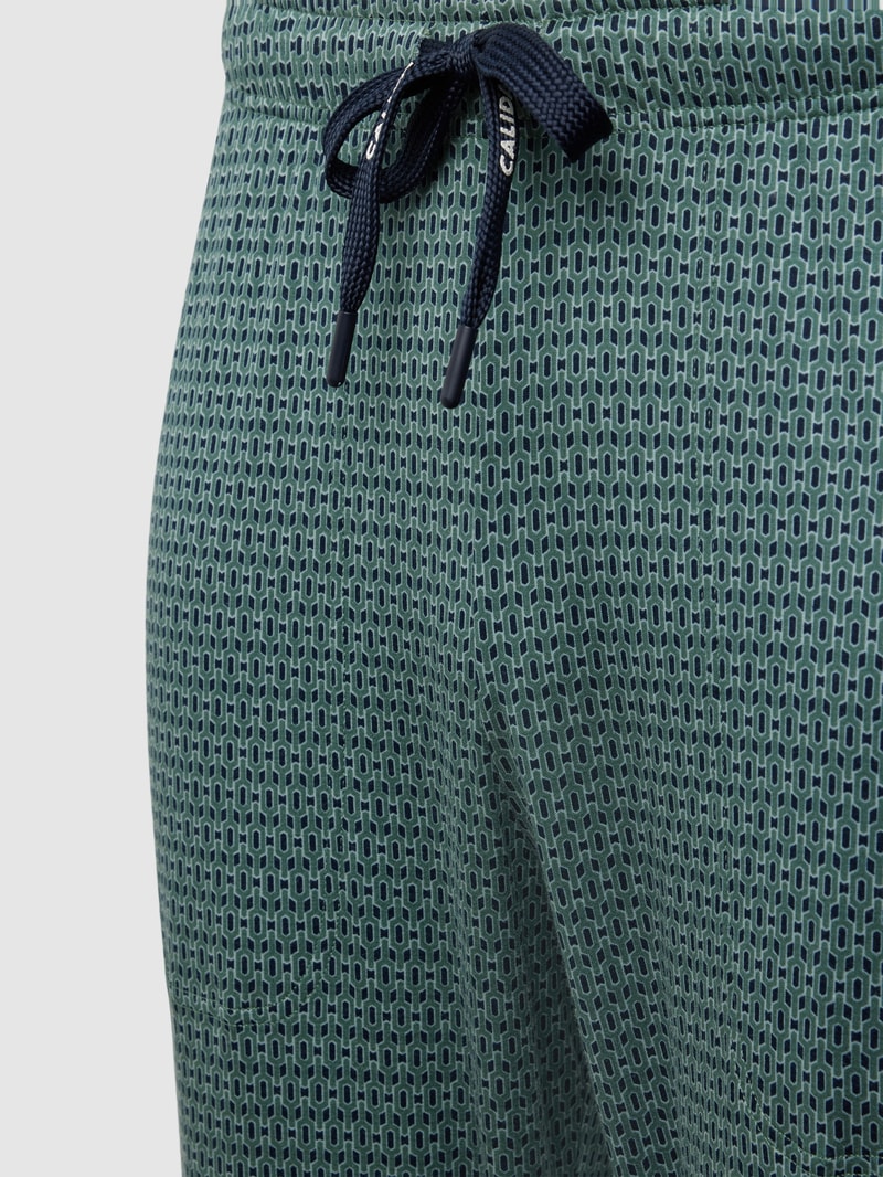Pyjama-Hose mit Allover-Muster in lindgrün