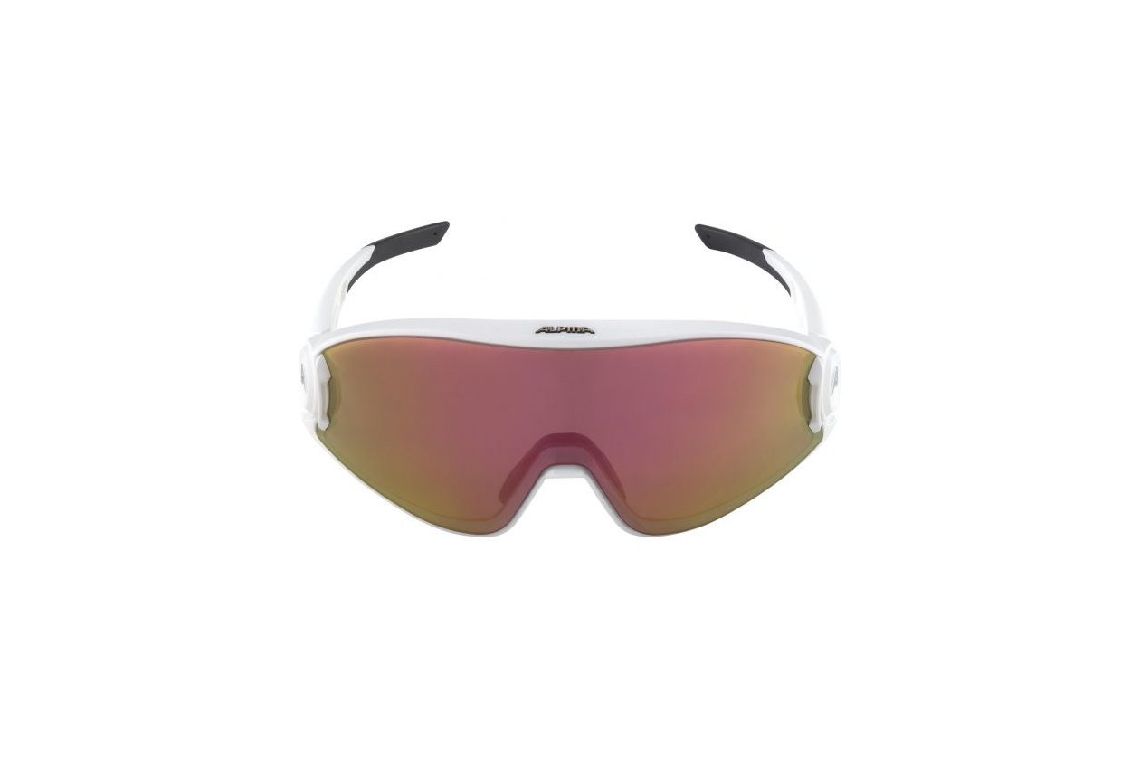 Alpina 5W1NG QV white matt / red mirror lens