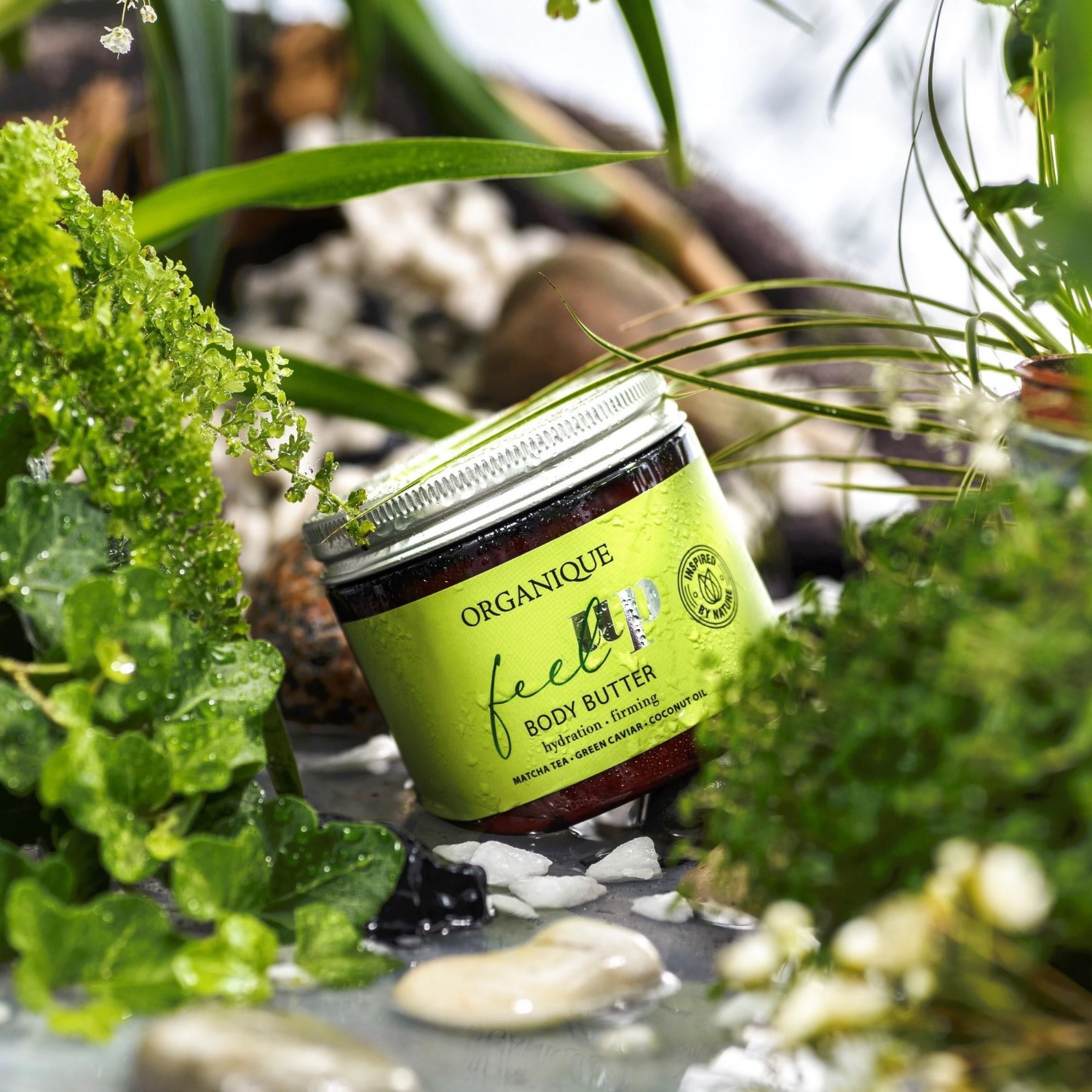 Organiczne energetyzujące masło do ciała z herbatą Matcha