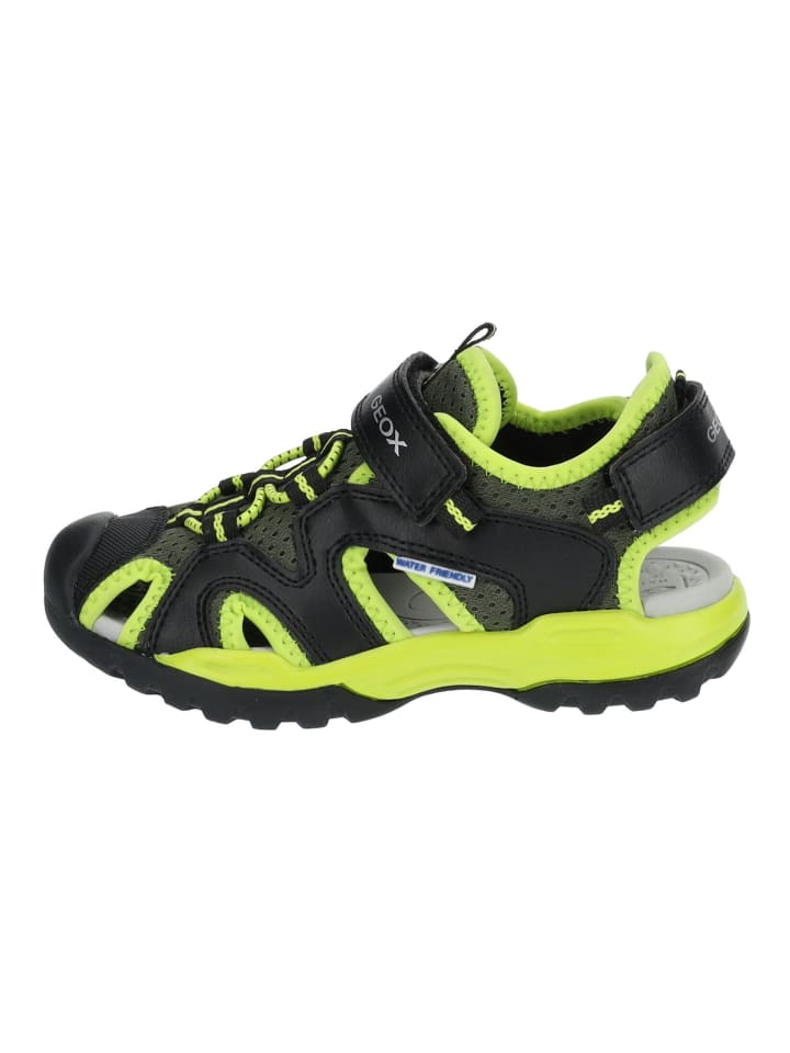 Geox Sandalen in Schwarz/Lime günstig kaufen