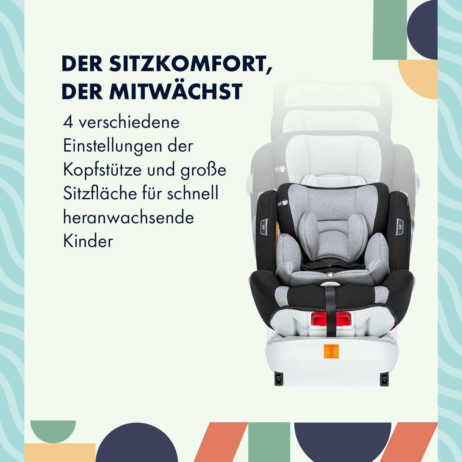 Babify Autokindersitz Onboard 360° Auto-Kindersitz, ab: ab Geburt, bis: 12 Jahre, ab: 2 kg, bis: 36 kg