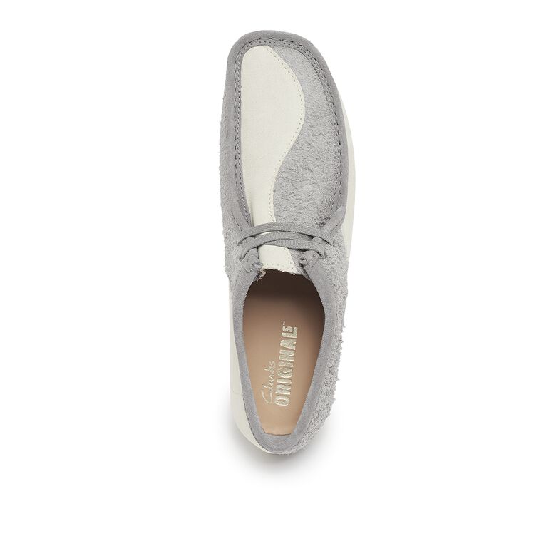 Clarks Wallabee grey/off white