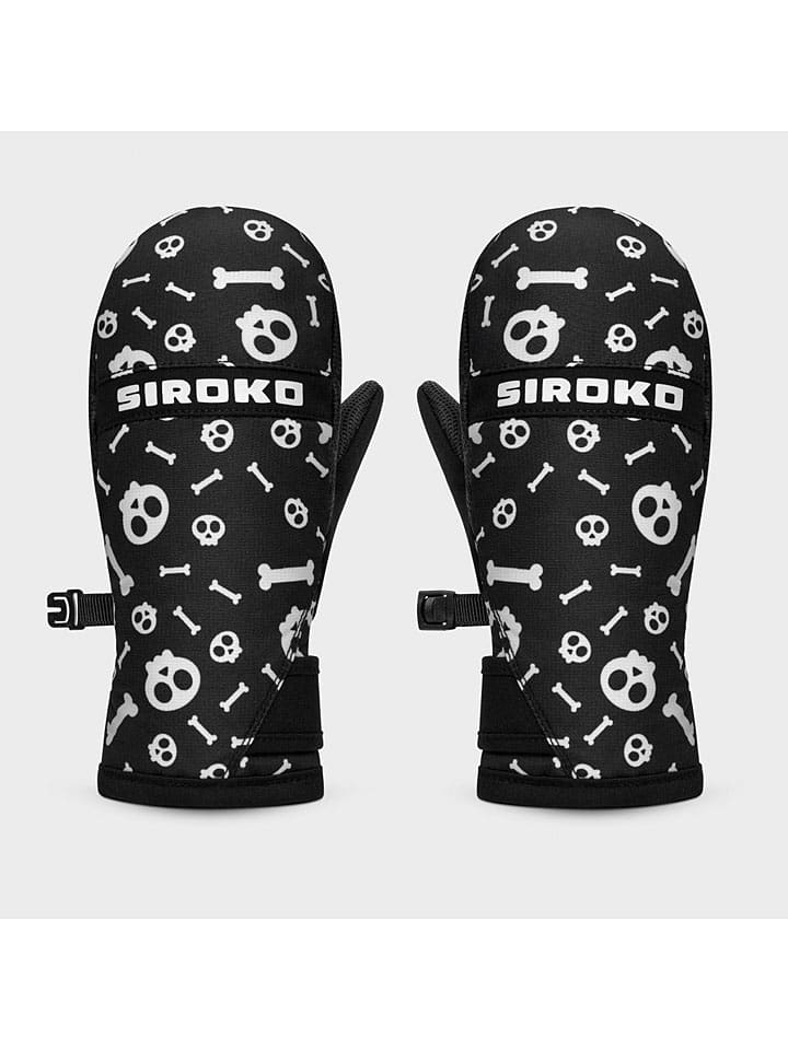 Siroko Funktionsfäustlinge ''Spook'' in Schwarz/ Weiß günstig kaufen