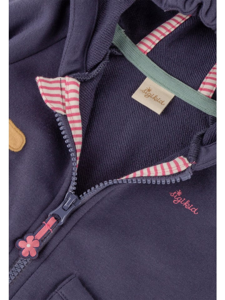 Sigikid Sweatjacke Funny Dog in Dunkelblau günstig kaufen