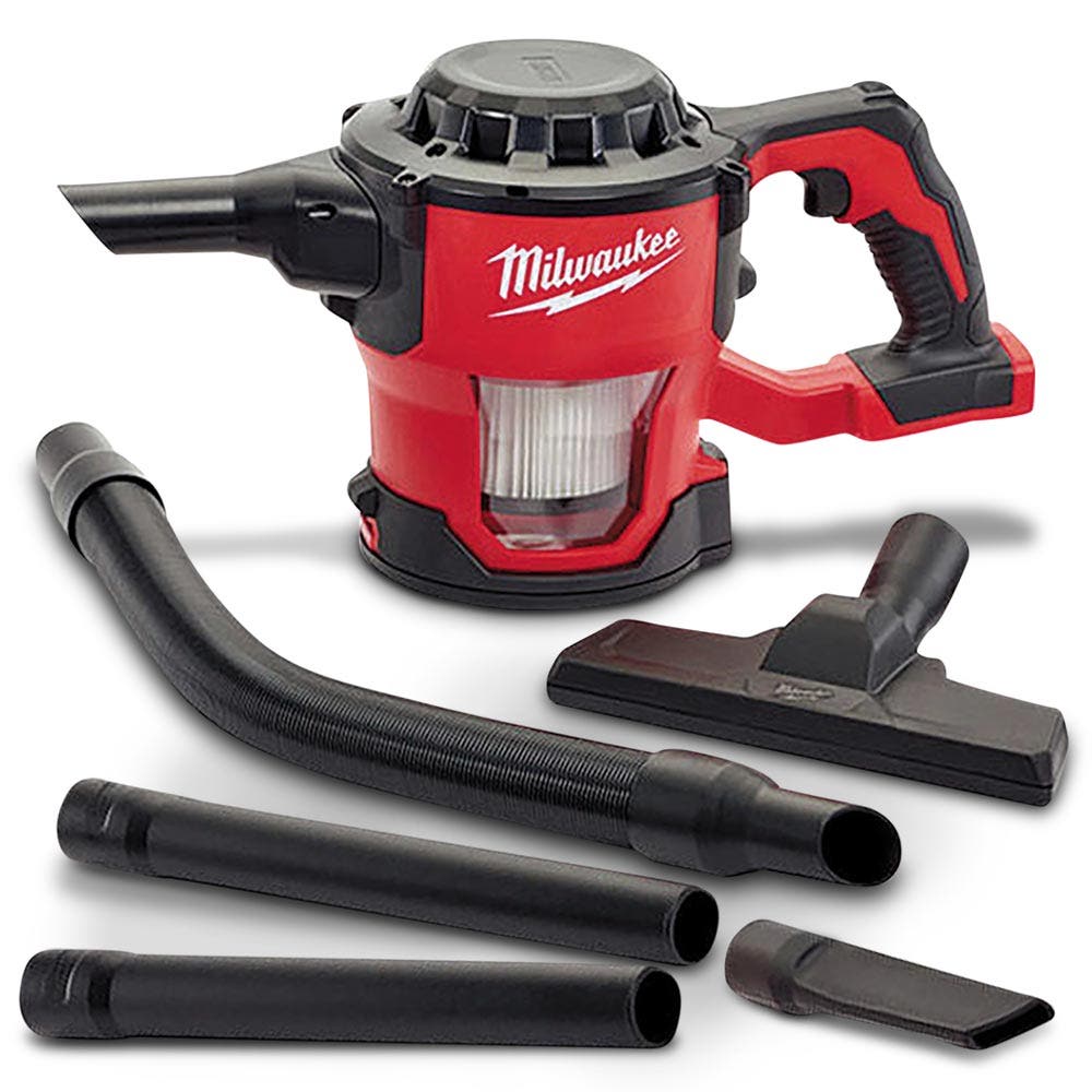 Aspirador de pó MILWAUKEE 18V com acessórios M18CV-0