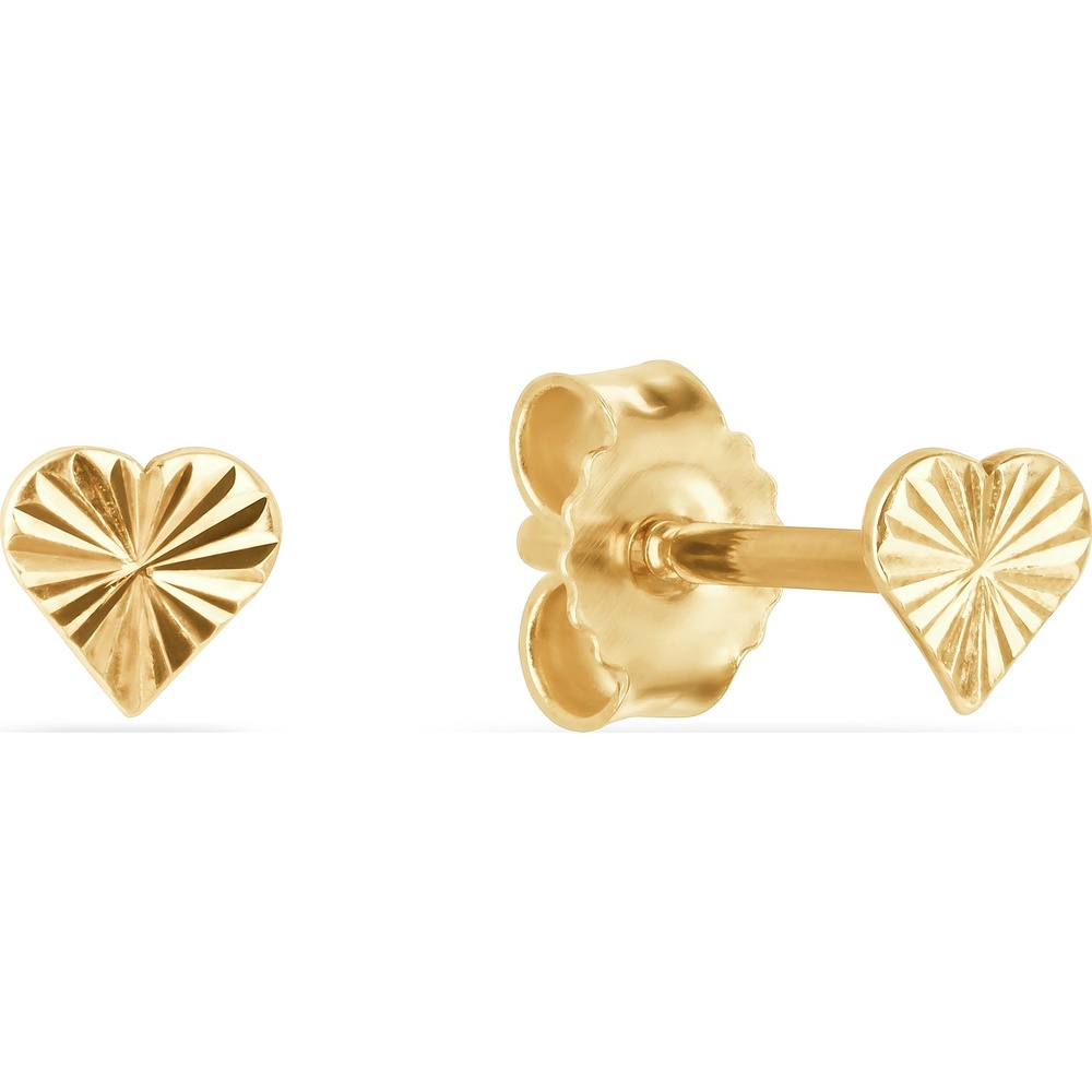 FAVS Boucles d'oreilles à fermoir à poussette 585 Or jaune Boucles d'oreilles