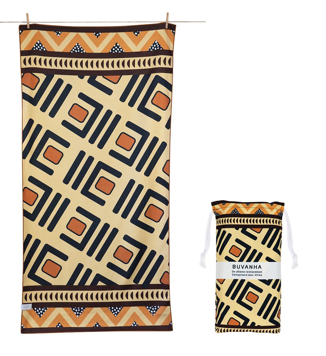 Buvanha Reisehandtuch 160 x 80 CM - Afrika