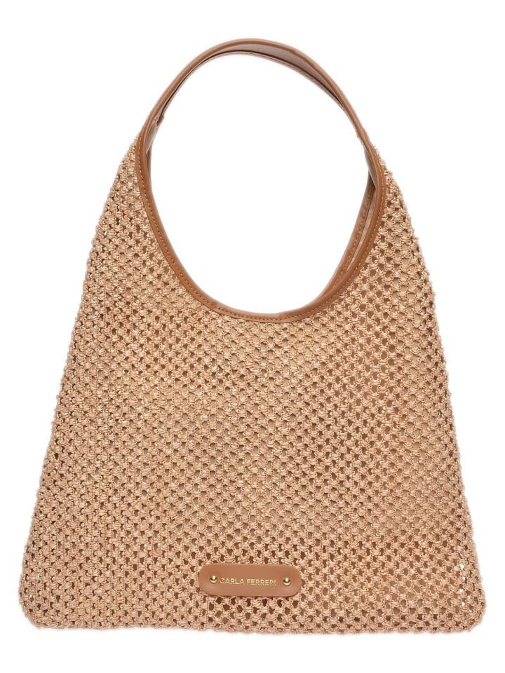 Carla Ferreri Strandtasche in Braun günstig kaufen onesize