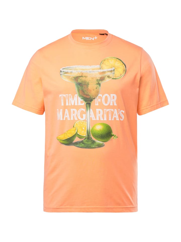 Men Plus Kurzarm T-Shirt in kürbis günstig kaufen