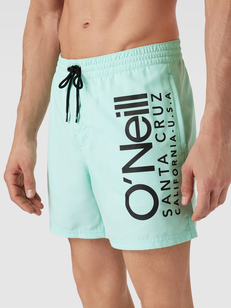 Badehose mit Motiv-Print Modell 'Original Cali 16 Shorts' in ozean blau