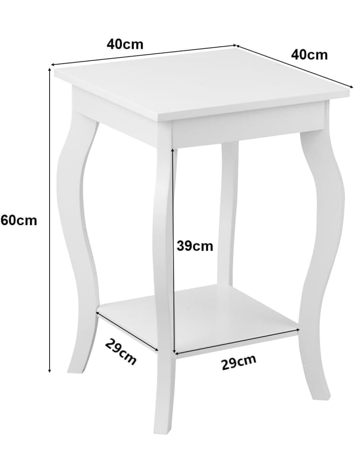 COSTWAY Nachttisch in Weiß günstig kaufen onesize