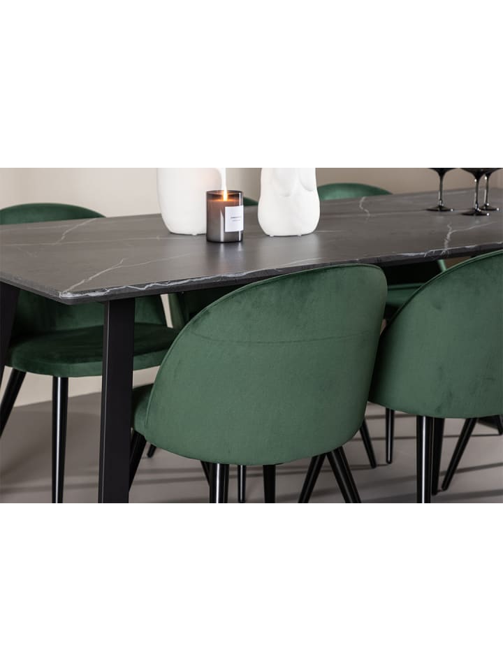 ebuy24 Essgruppe Malaga (7-teilig) Grün 200 x 90 cm günstig kaufen onesize