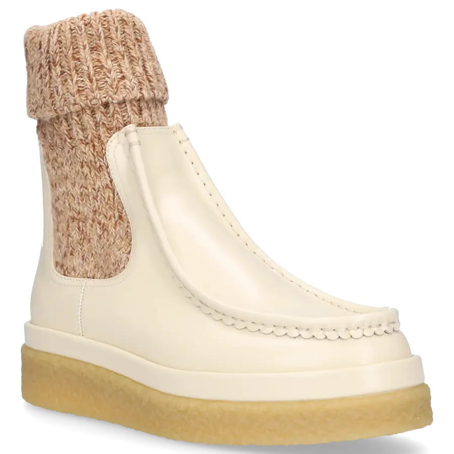 Chloé - Chelsea Boots JAIME Kalbsleder - beige