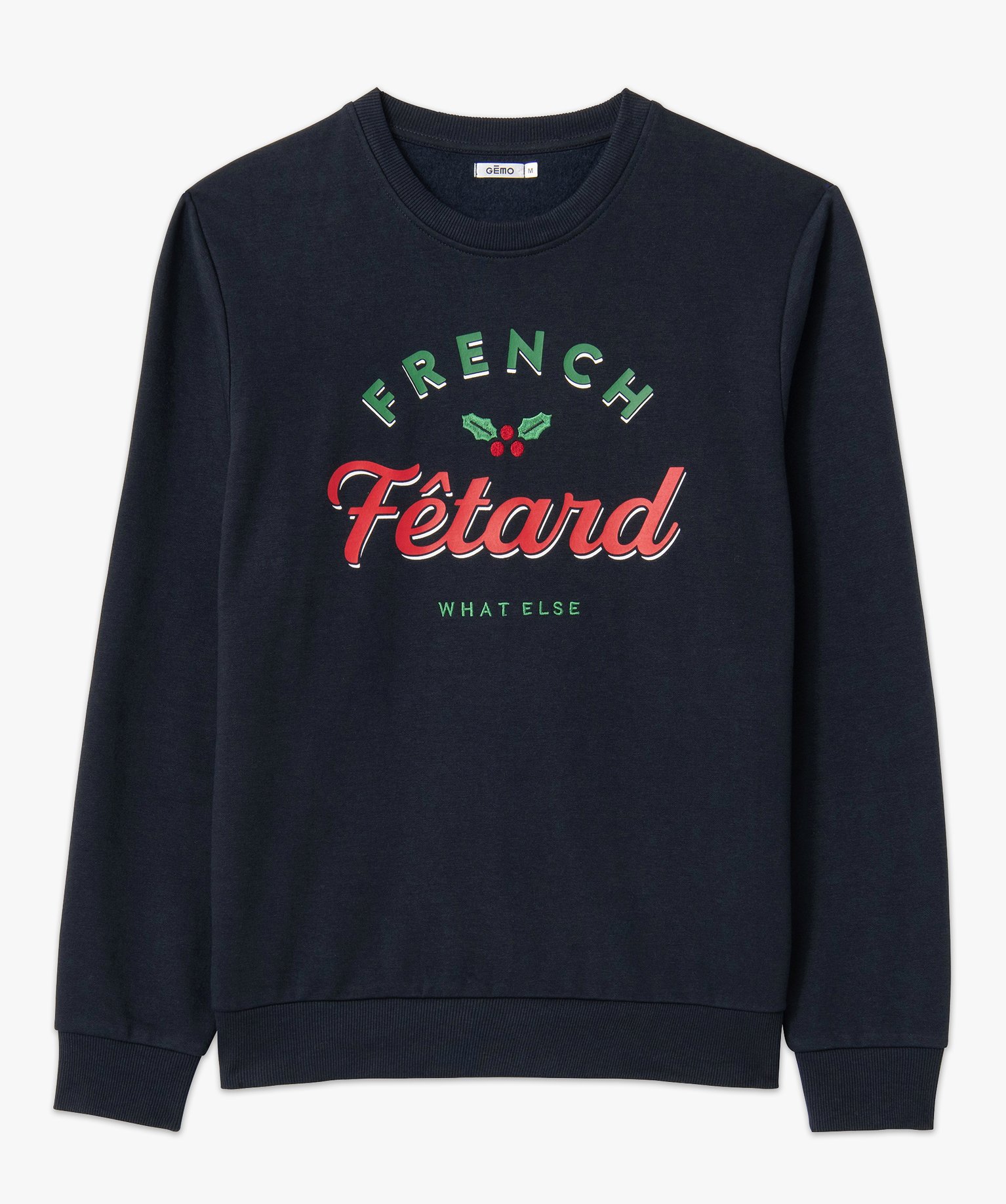 Sweat de Nol homme à message bleu fonce | GEMO