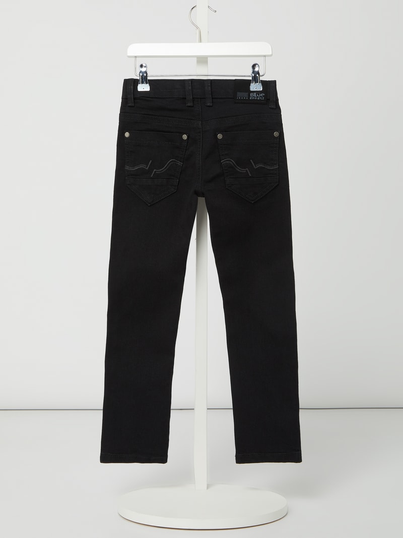 Skinny Fit Jeans mit Stretch-Anteil in schwarz