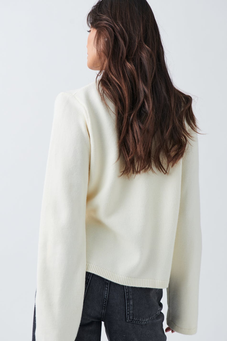One button knit cardigan