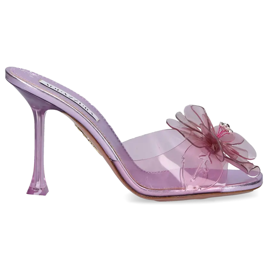 Aquazzura - Pantoletten ZSA ZSA 95 PVC - pink