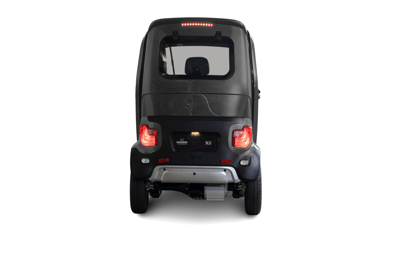 Stormborn X8 GT AC – 3 kW, Klima, Li-Ion-Akku , 45 km/h silber - Elektrokabinenroller