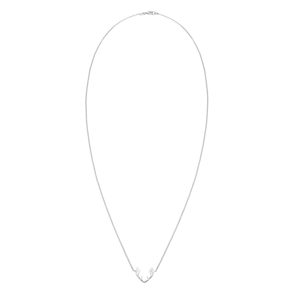 Elli Elli Collier Femmes Bois Renne Pendentif en Argent Sterling 925 Bijoux