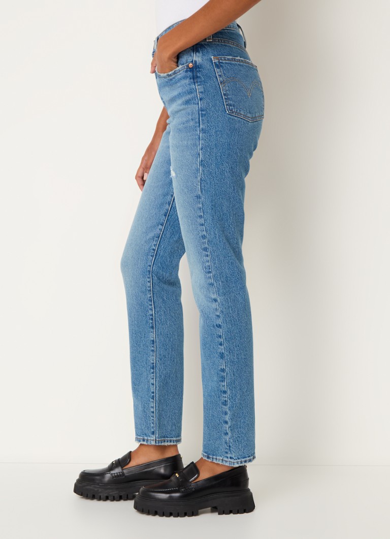 Jeans Levi's 501 a vita alta, vestibilità slim, lavaggio medio