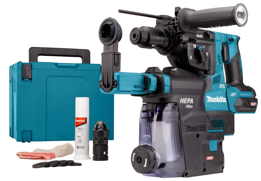 Ciocan combinat Makita HR004GZ02 SDS-Plus 40V Max fără baterii și încărcător în cutie Mbox