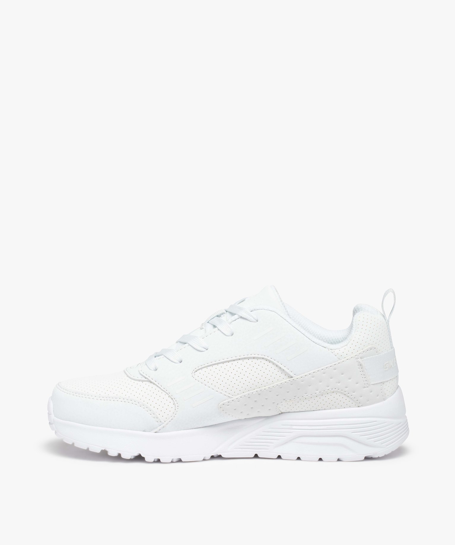 Baskets Garçon unies à lacets - Skechers Unolite blanc | GEMO