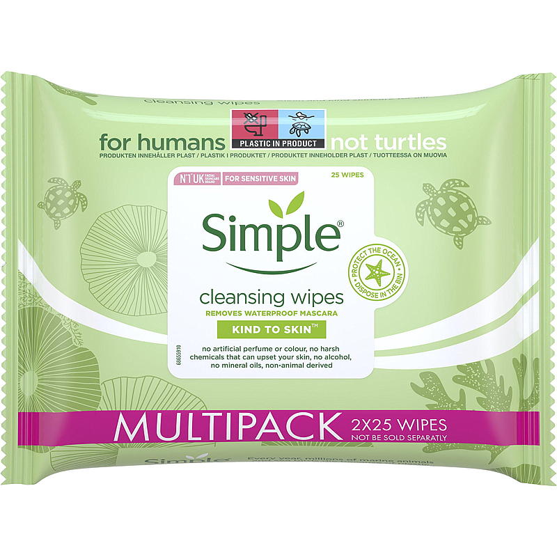 Simple Cleansing wipes 2-pk Simple