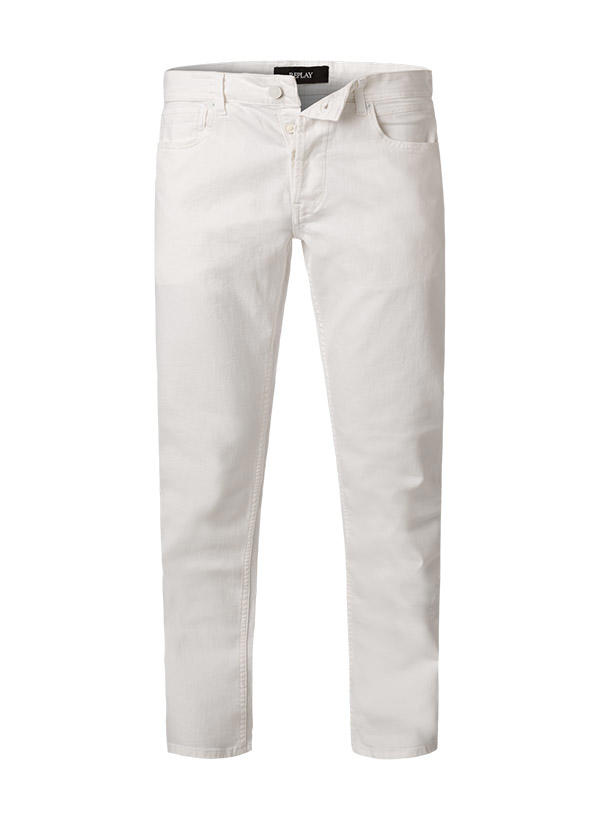 Replay, Jeans Grover, Straight Fit, Baumwoll-Stretch 9,5oz, weiß