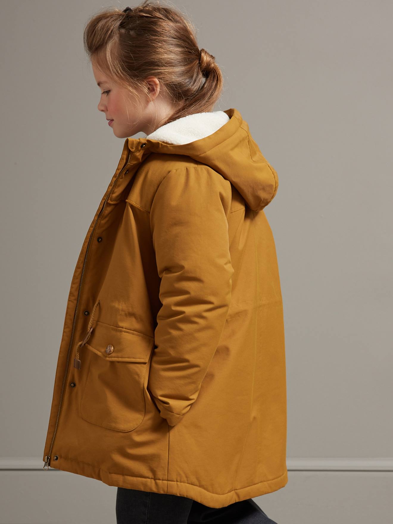 Cyrillus Mädchen 3-in-1-Winterjacke CYRILLUS mit Recycling-Wattierung - hellbraun