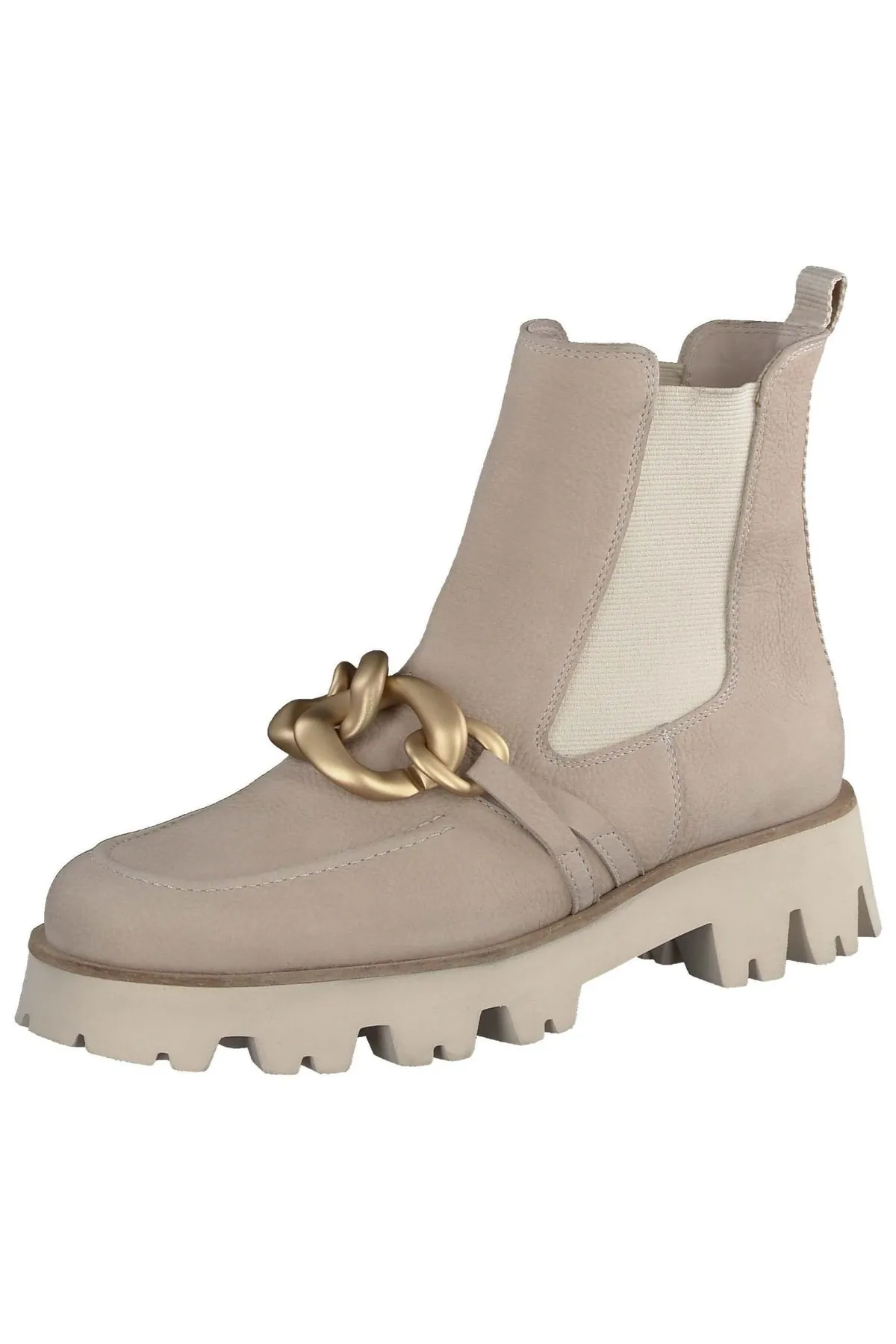 Paul Green  Stiefelette - Beige - Blockabsatz