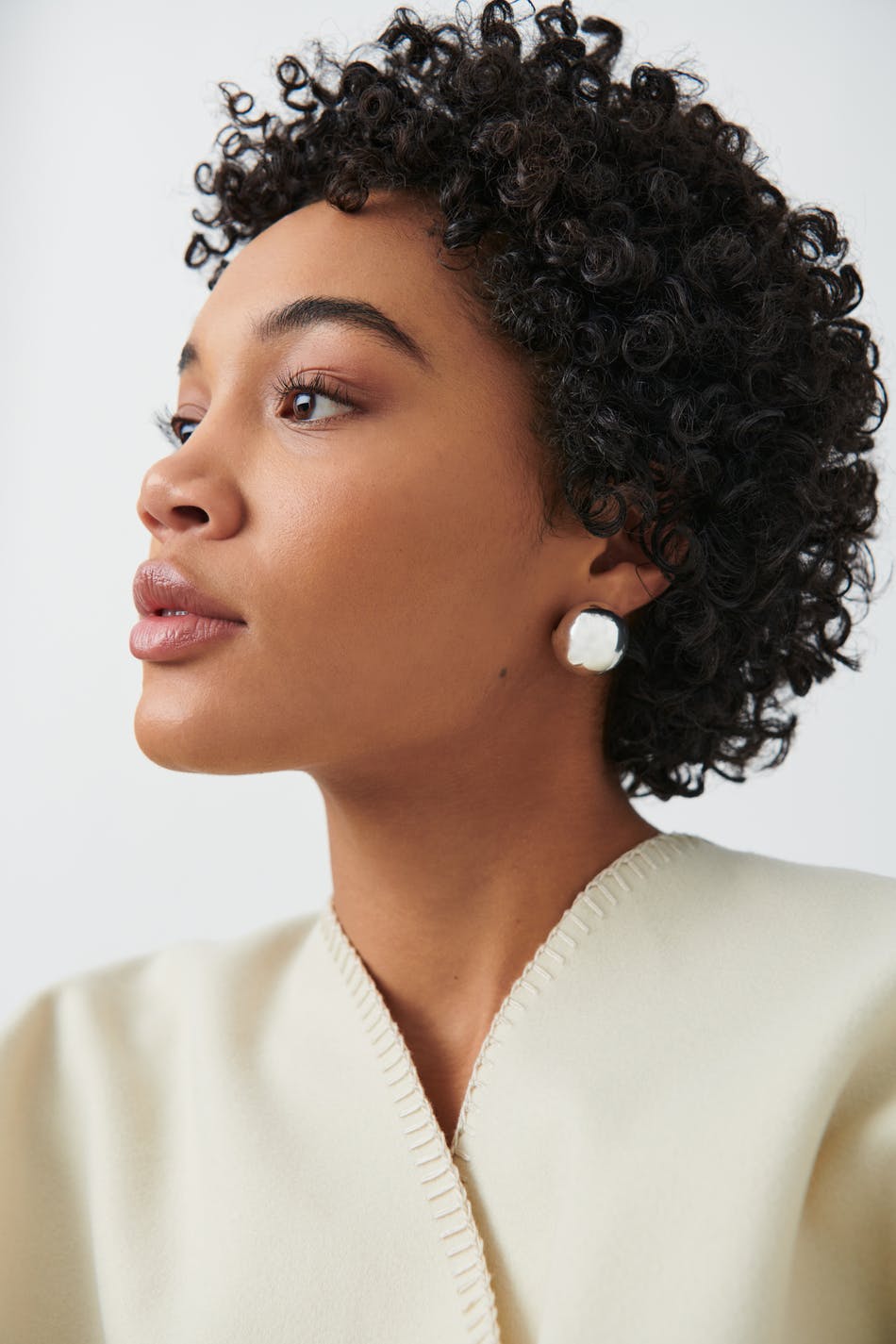 Big round earrings