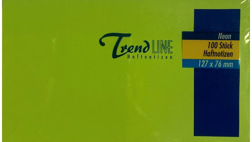 TrendLINE Haftnotizen Neon grün 127 x 76 mm gelb