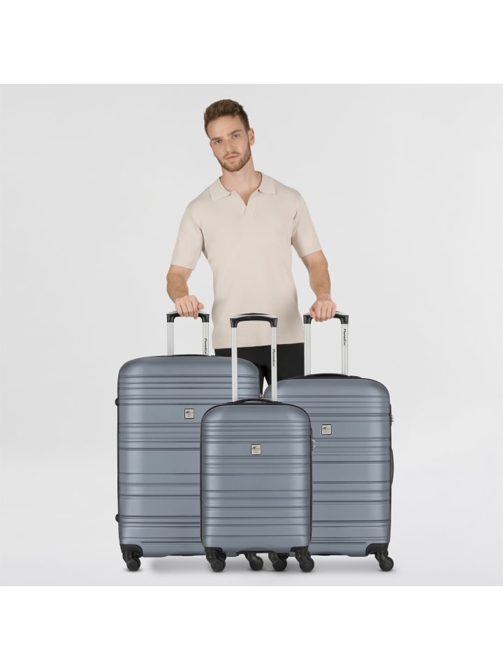 Check.In Paradise 4 Rollen Kofferset 3-teilig in silber günstig kaufen onesize