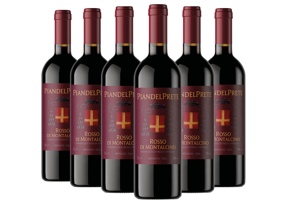 Rosso di Montalcino DOC 2022 Pian del Prete 6 bouteilles de 0,75 ℓ