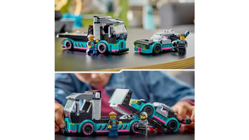 LEGO City 60406 Autotransporter mit Rennwagen