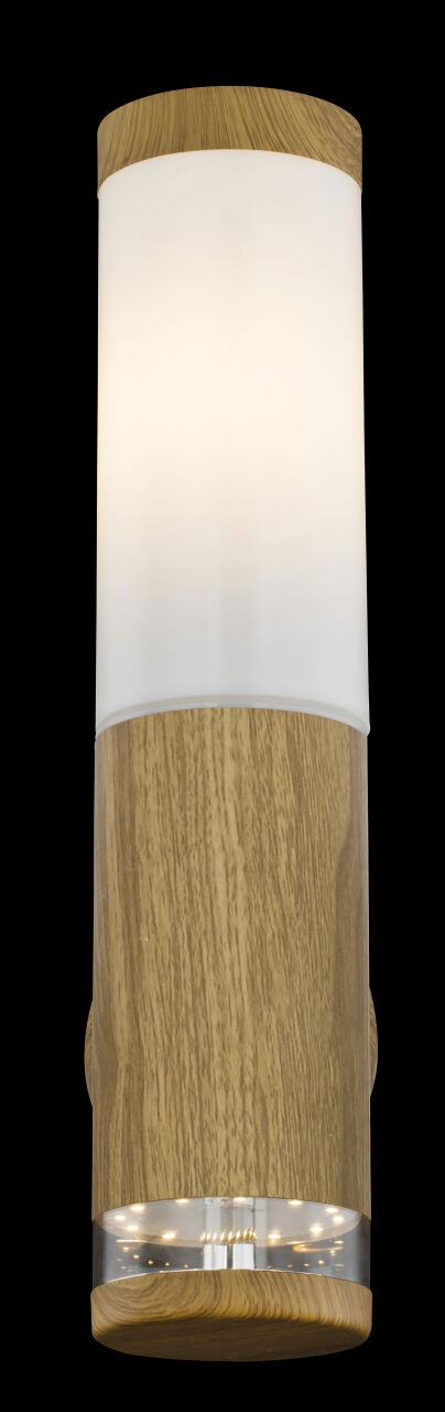 Globo Lighting - JAICY - Außenleuchte Edelstahl holzoptik, 1x E27 LED