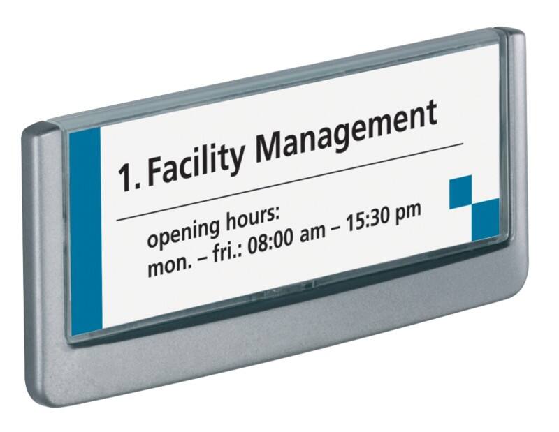 DURABLE CLICK SIGN Türschild Kunststoff 14,9 x 5,25 cm