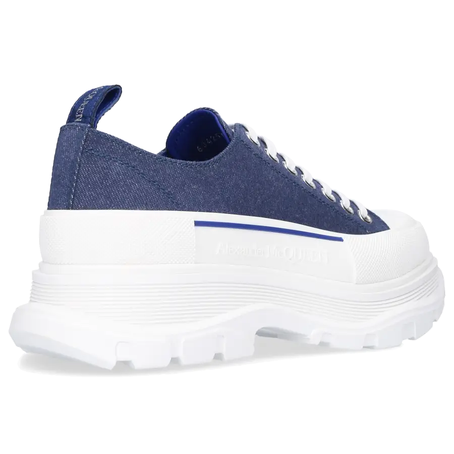 Alexander McQueen - Sneaker low TREAD SLICK Denim - blau