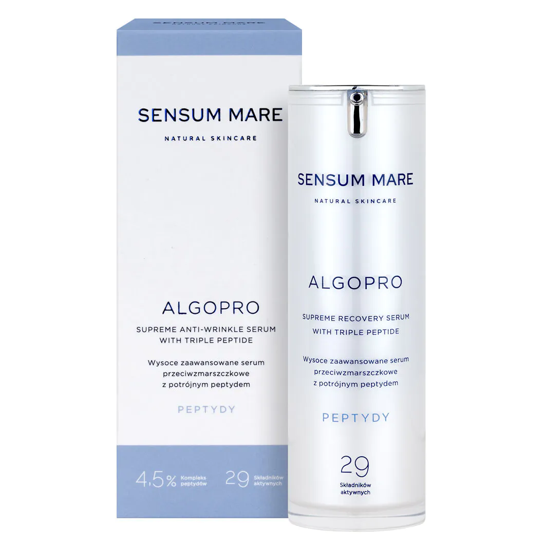 „Sensum Mare Algopro“ itin pažangus serumas nuo raukšlių su trigubais peptidais 4,5 %, 30 ml