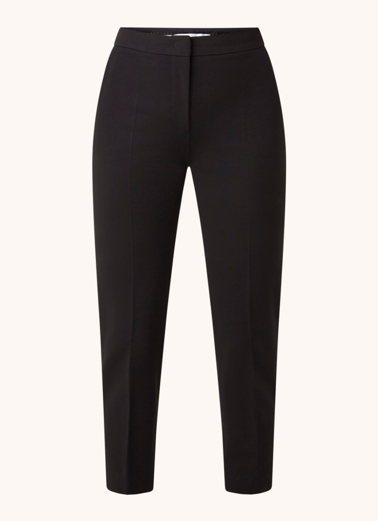 Pantaloni tricotați MaxMara Pegno cu talie înaltă și croială mulată