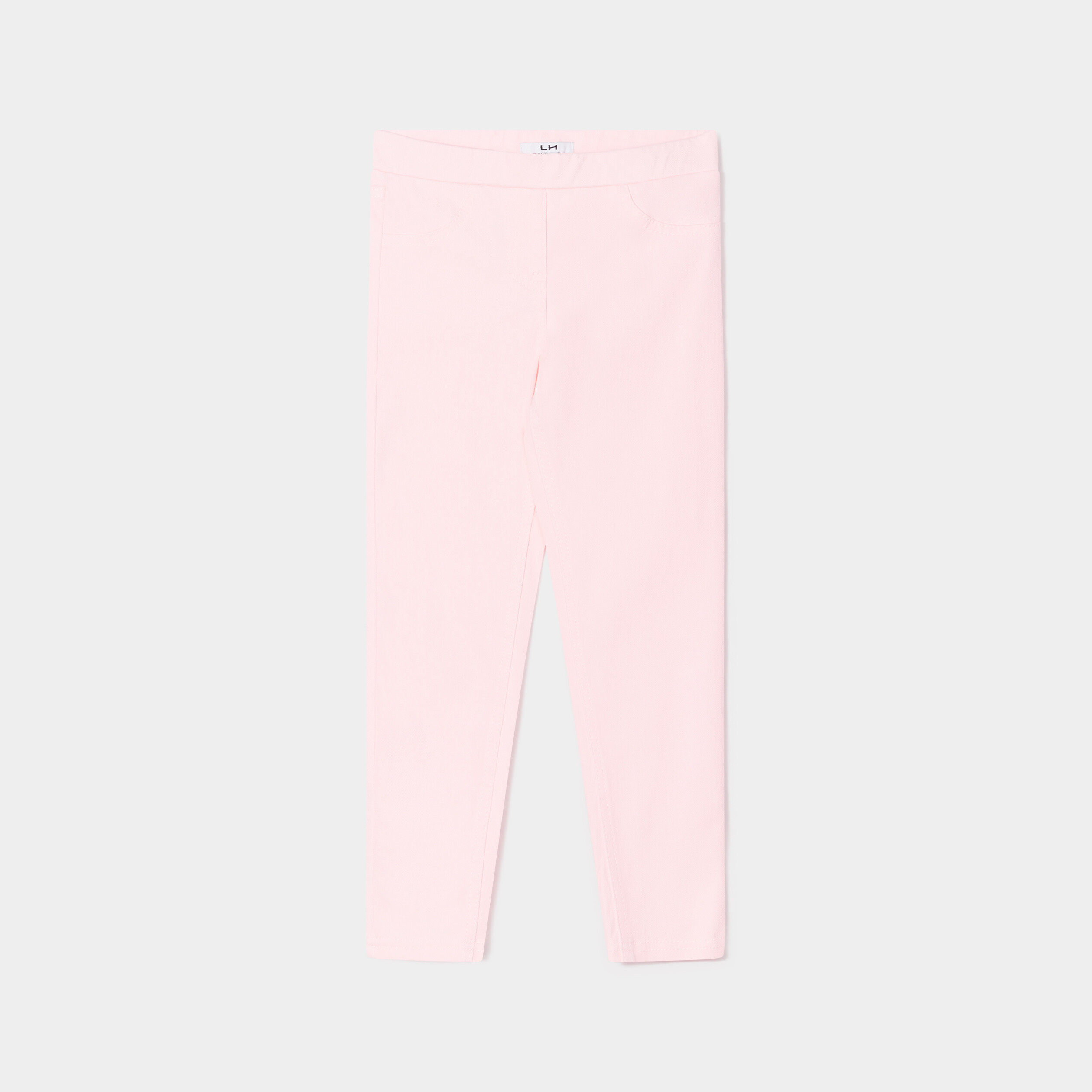 Pantalon tregging taille élastiquée rose fille | La Halle