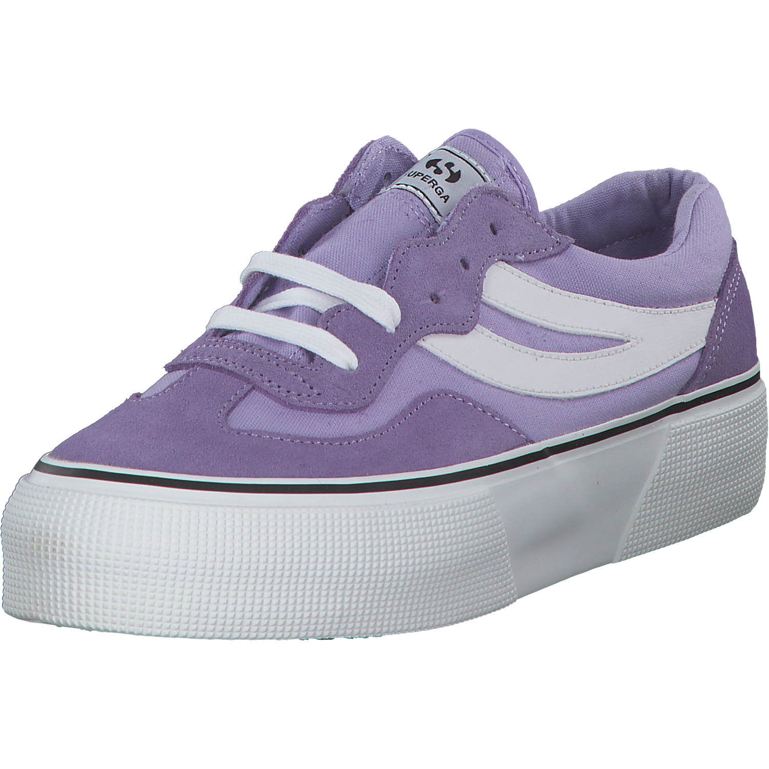 Superga 3041 Revolly Colorblock S1151MW, Schnürschuhe, Damen, violet lilla white