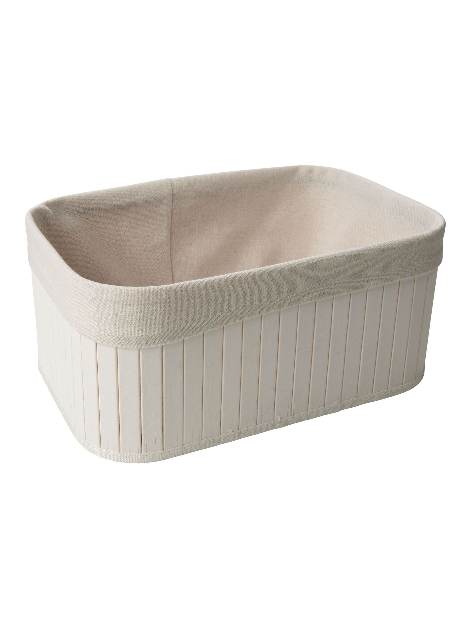 Bambusbox Billi Korb, Weiss
