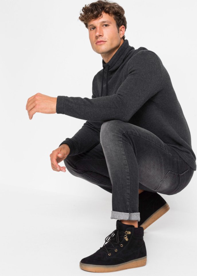 Pullover mit Schalkragen