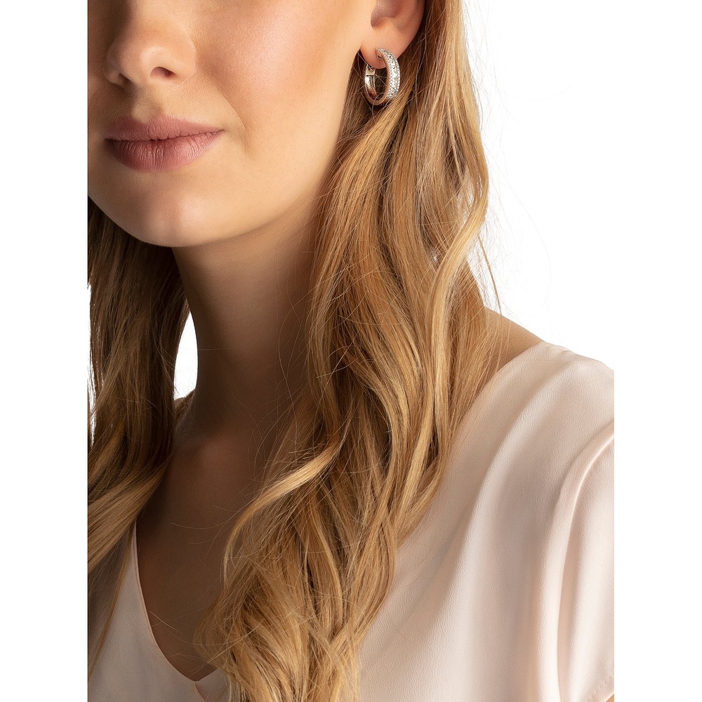 FAVS Créoles 925 Argent Boucles d'oreilles