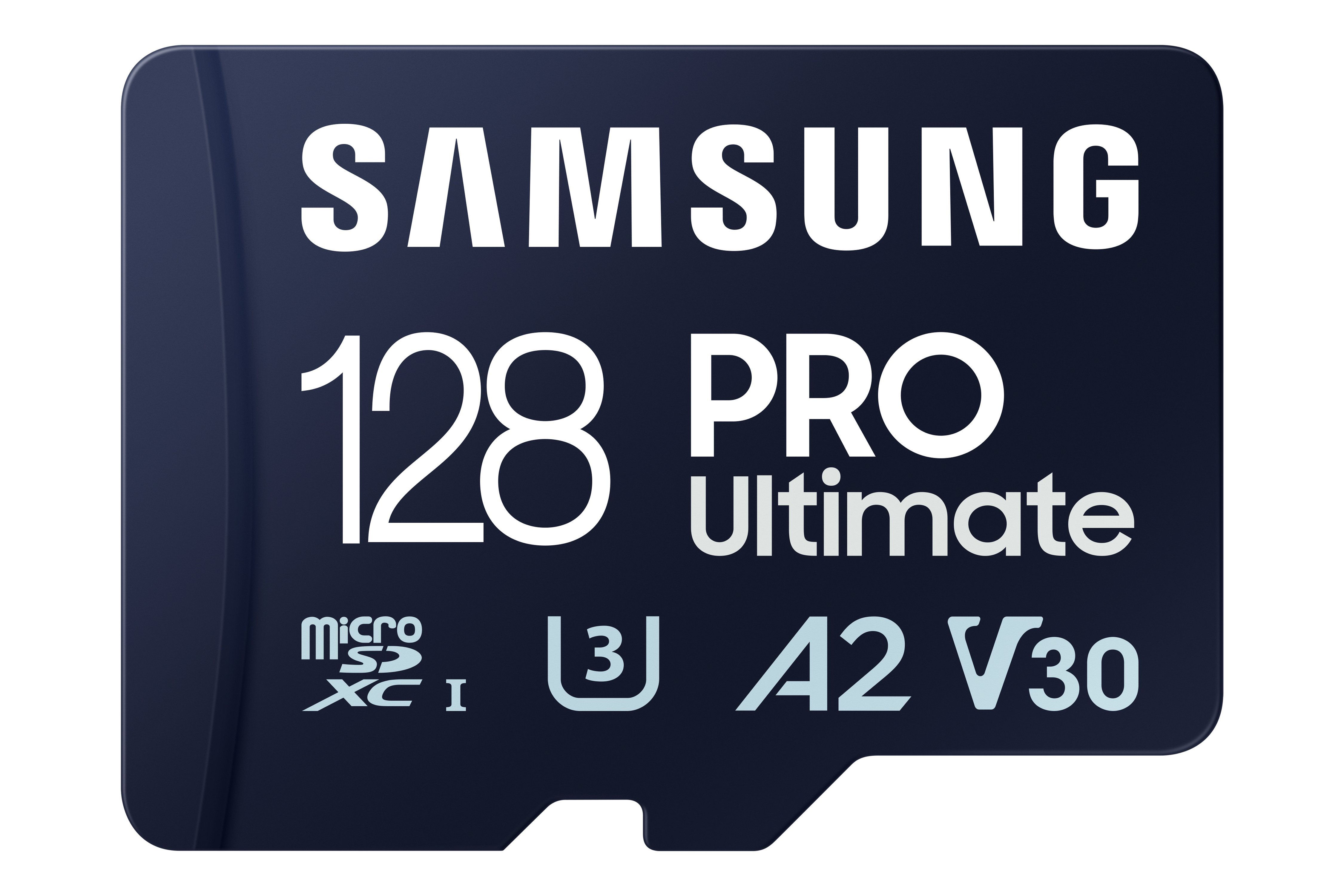Samsung Pro Ultimate MicroSD Speicherkarte (128 GB, 200 MB/s Lesegeschwindigkeit, mit USB-Kartenleser)