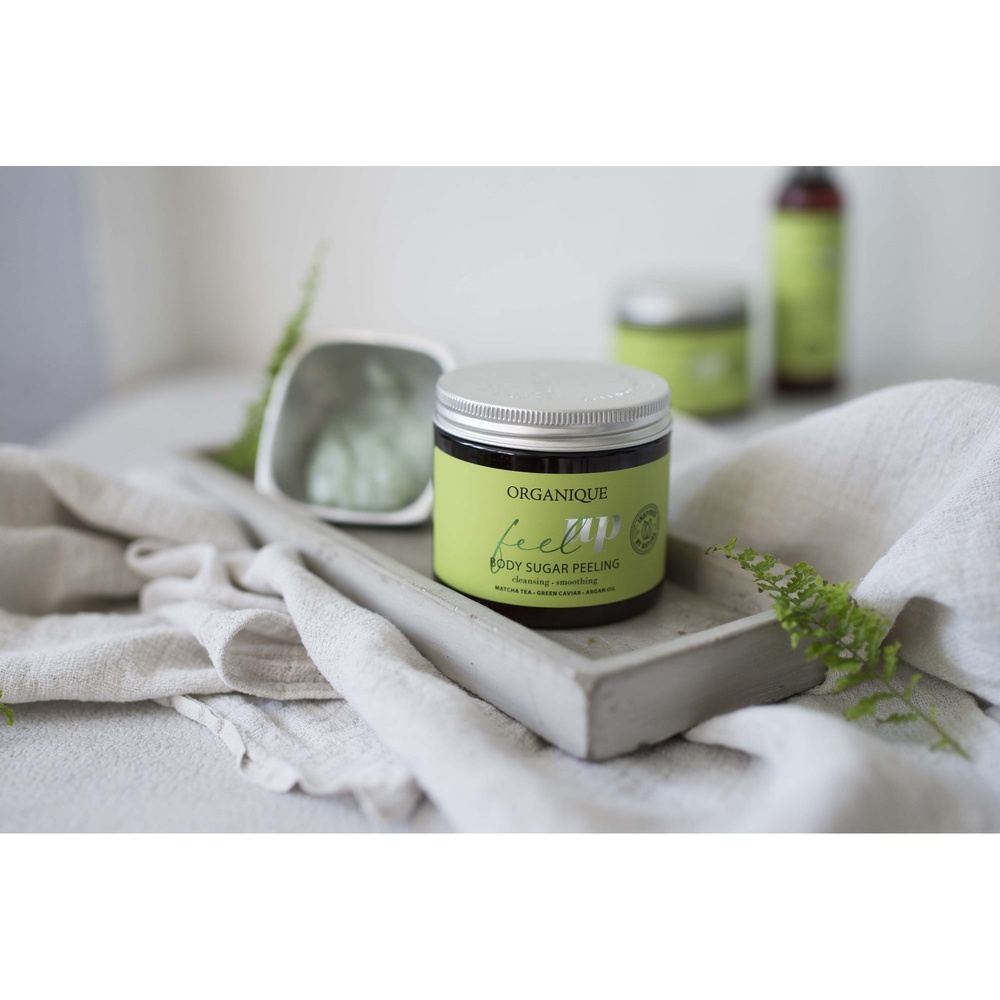 organique cosmetics Gommage corporel au sucre énergisant Gommage corporel